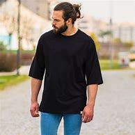 Image result for Plain Black Oversized T-Shirt