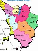 Image result for Tuscany Provinces Map