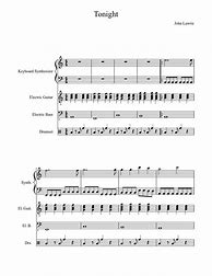 Image result for Tonight Sheet Music
