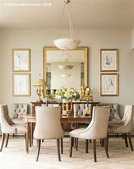 Image result for Dining Room with Wall Mirrors