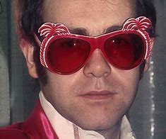 Image result for Elton John Round Red Glasses