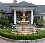 Image result for Front Yard Driveway with Fountain