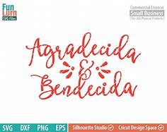 Image result for Agradecida Y Bendecida SVG