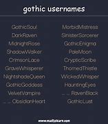 Image result for Gothic Usernames