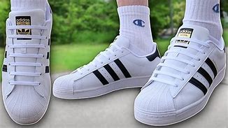 Image result for All White Adidas Shoes with Black Laces