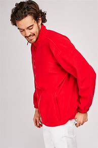 Image result for Red Full Zip Fleece Jacket XXXL Men