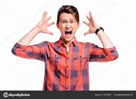 Image result for Scared Man Screaming