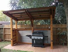Image result for Outdoor Grill Station with Flip Up Front