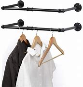 Image result for Industrial Clothes Rack Wall Mounted