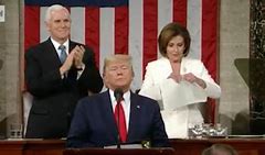 Image result for Pelosi State of the Union