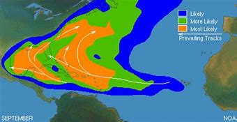 Image result for Caribbean Hurricane Map