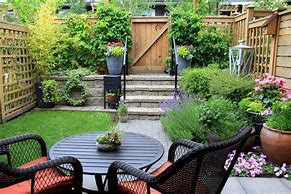 Image result for Patio with Potted Plants