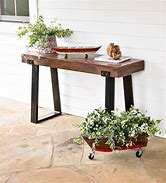 Image result for Reclaimed Wood Outdoor Table