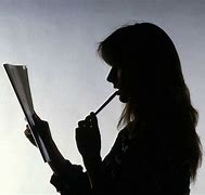 Image result for Writing Silhouette