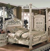 Image result for Queen Canopy Bedroom Set Black