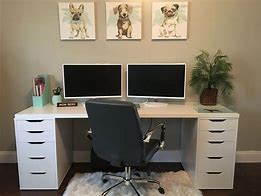 Image result for Small Metal Desk with Drawers IKEA