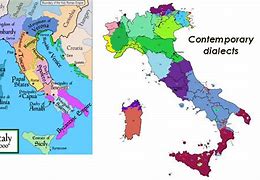 Image result for Italy Language Map