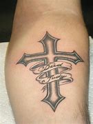Image result for Small Cross Tattoos with Names