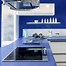 Image result for Distressed Blue Kitchen Cabinets