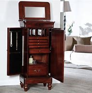 Image result for Wood Jewelry Armoire
