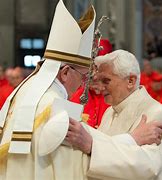 Image result for Pope Francis and Pope Benedict