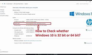 Image result for How to Check Bit for Windows 10