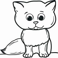 Image result for Fluffy Cat Coloring Pages