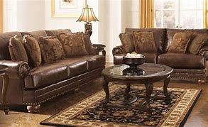 Image result for Ashley Furniture Leather Sofa Living Room Sets