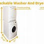 Image result for stackable washer dryer dimensions
