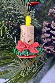 Image result for Wine Cork Crafts Christmas Ornaments