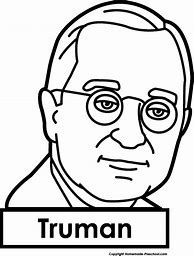 Image result for President Harry Truman Drawing