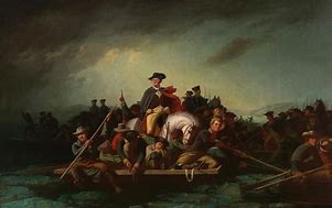 Image result for Revolutionary War Crossing the Delaware