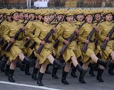 Image result for North Korea Marching in the Korean War