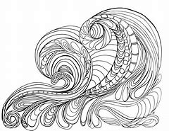 Image result for Ocean Waves Coloring Designs