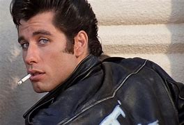 Image result for Grease John Travolta Leather Jacket