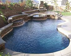 Image result for Home Pool with Jacuzzi