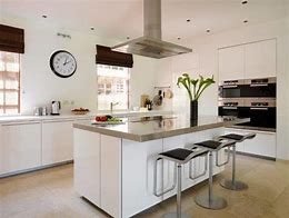 Image result for White Kitchen Stainless Steel Appliances