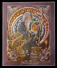 Image result for Old Wizard Merlin Art