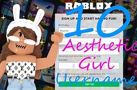Image result for Unique Girl Roblox Usernames Aesthetic