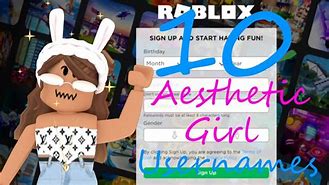 Image result for Cute Aesthetic Roblox Girl Usernames