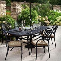 Image result for Oval Outdoor Dining Table