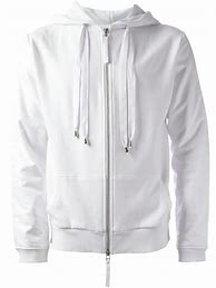 Image result for White Zip Front Hoodie