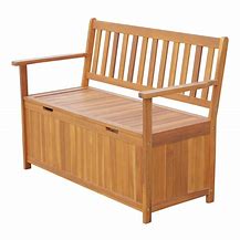 Image result for Wooden Storage Bench