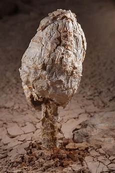 Photo 1684 26: Desert Shaggy Mane mushrooms (Black Powderpuff of Al