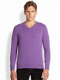 Image result for Men's Purple Sweater