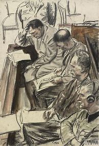 Image result for Easy Drawing of Nuremberg Trials WW2