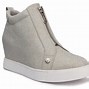 Image result for White Leather Wedge Sneakers