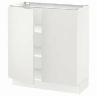 Image result for IKEA - SEKTION Base Cabinet With Shelves/2 Doors, White/Haggeby White, 36X24x30 "