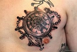 Image result for Clock Chest Tattoo