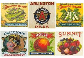 Image result for Vintage Food Labels